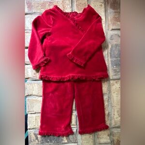 Ribbed Velour Pant Set